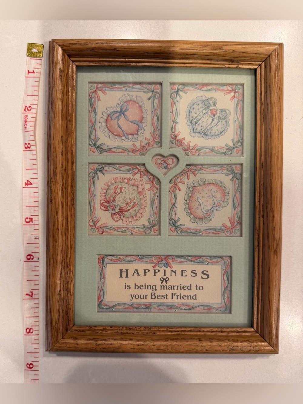 Framed art - “Happiness is being married to your best friend”
